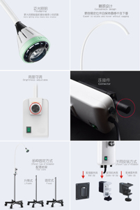 Chenwei examen ginecológico y belleza 9W LED Luz de examen médico con alto brillo sin aumento de temperatura - Product Image 4