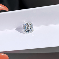 Pierres de Moissanite de laboratoire en vrac, taille Asscher, pour la fabrication de bijoux, origine Guangxi, couleur DEF, clarté VVS1, haute technologie