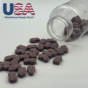 Comprimé<span class=keywords><strong>s</strong></span> à croquer multivitaminé<span class=keywords><strong>s</strong></span> certifié<span class=keywords><strong>s</strong></span> biologiques pour adultes et enfants, en forme d'animaux, pour la croissance et le soutien immunitaire, marque privée - Product Image 1