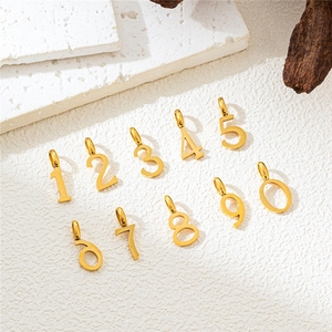 Accessorio per Collana Digitale Fai-da-Te alla Moda, Semplice Ciondolo con Numero Portafortuna in Acciaio Inossidabile per <span class=keywords><strong>Mia</strong></span> <span class=keywords><strong>Figlia</strong></span> - Product Image 1