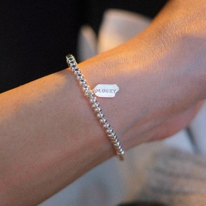 S925 Sterling Silver Pearl <b>Bead</b> <b>Bracelet</b> For Women Everyday Wear - Product Image 5