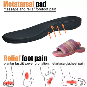 Scivolo sfocato in pelliccia sintetica da donna personalizzato su pantofola ortesi Open Toe <span class=keywords><strong>con</strong></span> cinturino <span class=keywords><strong>elastico</strong></span> in Memory Foam - Product Image 3