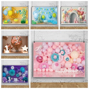 Sfondo Floreale con Palloncini ad Arco, Decorazione Murale con Palloncini a <span class=keywords><strong>Cuore</strong></span> in Colori Pastello per Feste di Compleanno e Baby Shower - Product Image 6