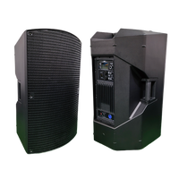 Haut-parleur actif professionnel en plastique de 15 pouces, module amplificateur de puissance classe D 1000W, 4 ohms, pleine fréquence, portable, extérieur, surround