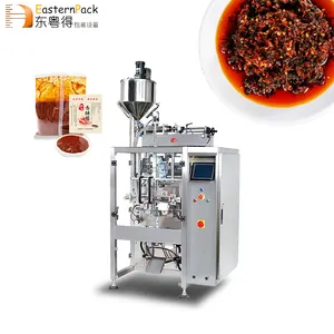 Fully Automatic Pouch 4 Side Seal Form Fill And Water Cup Butter Jam Sachet Packaging Liquid Packing Machine