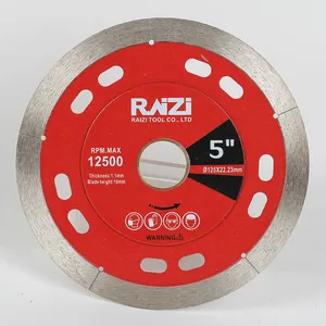 Raizi टाइल मिट्टी के लिए 125mm हीरा कटिंग डिस्क Sintered पत्थर सूखी काटने देखा ब्लेड डिस्क