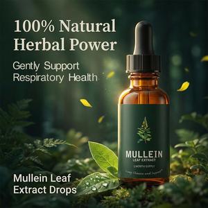 Gotas Líquidas de Hoja de Gordolobo Listas para Enviar, 60 ml, Marca Privada OEM, Extracto Orgánico de Gordolobo, Suplemento Herbal en Stock, Envío Rápido - Product Image 3