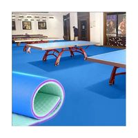 Revêtement de sol sportif en PVC à prix réduit pour intérieur et extérieur, structure de coussinage bioc Mécanique avancée, base résiliente