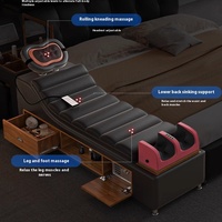 Lit tatami moderne et élégant lit double multifonctionnel haut de gamme en cuir véritable souple en bois pour la chambre principale de haute qualité
