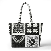 Sac à bandoulière matelassé pour femme, grande capacité, personnalisable, imprimé coquillages hawaïens, sur commande