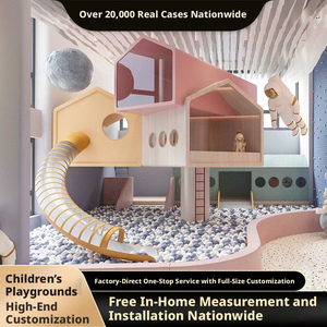 Aire de jeux intérieure pour enfants, petit château ludique, équipement de parc d'attractions, mezzanine, espace de vente, aire de jeux pour l'éducation précoce, toboggan - Product Image 2