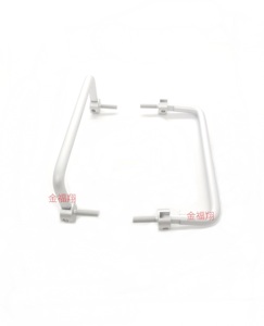 Niedriger flacher Klapp griff aus Aluminium material mit dämpfendem Klapp griff Außengewinde Aluminium griff - Product Image 1