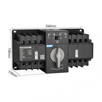 Interrupteur de transfert automatique NXZBN-63S/4A-D63 63A, classe CB, ATS, interrupteur de transfert automatique, interrupteur double alimentation