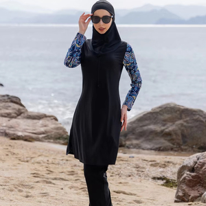 Traje de Baño Musulmán Modesto para Mujer, Cobertura Total, Secado Rápido, Protección UV, Burkini, Venta al Por Mayor - Product Image 1