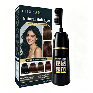 Champú Tinte para el Cabello a Base de Hierbas CHUYAN, Nutrición Profunda con Extracto de Plantas Naturales para Uso Doméstico, Certificado CE, Marca Privada - Product Image 1
