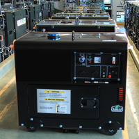 Groupe électrogène diesel super silencieux à prix d'usine petit moteur de démarrage à distance automatique 3KW 5KW 7KW 8KW puissance nominale 10KW 20KW 30KW
