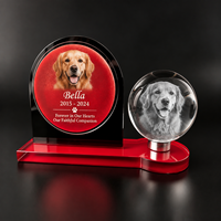 Neelpure 198641 Boule de cristal gravée au laser 3D rotative avec motif personnalisé pour Noël, la fête des mères, un cadeau de remise de diplôme