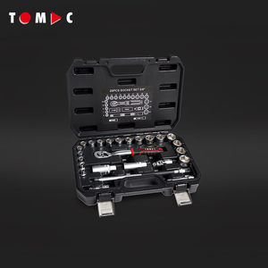 مجموعة أدوات مقبس محرك CrV 25 TOMAC ، مقابض ألوان ثلاثية ، Caja De Herramientas - Product Image 1