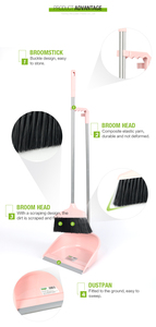 Juego de Escoba y Recogedor Ecológico para Limpieza del Hogar, Juego de Escoba y Recogedor de Plástico con Mango Largo para Herramientas de Limpieza - Product Image 3