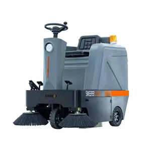 S1250A Ride-On Floor Sweeper Equipo eléctrico de calidad para limpieza automática Material plástico con componente de motor central