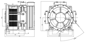 Machine de traction d'ascenseur MATO MY07-E économique, vente directe usine, grande capacité 3500kg-550kg, sans engrenages, pour appartements et hôtels - Product Image 3