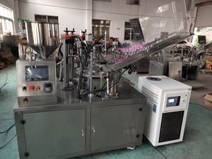 เครื่องบรรจุและปิดผนึกหลอดอะลูมิเนียม ใช้สำหรับผลิตภัณฑ์ เช่น ครีมทามือ ยาย้อมผม และผลิตภัณฑ์ดูแลผิว - Product Image 4