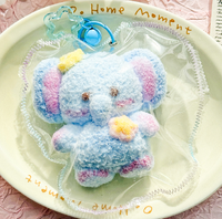 Porte-clés en silicone souple de qualité supérieure, jouet anti-stress à remontée lente, motif animal Mochi Kawaii, cadeau de collection