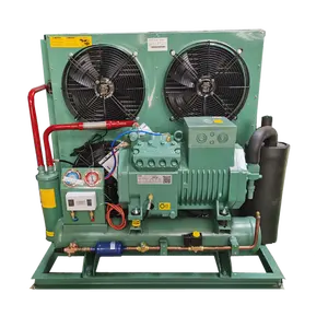 R404A Open type semi-hermetic compressor cold room refrigeration air cooled condensing unit