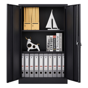 Armoire <span class=keywords><strong>de</strong></span> <span class=keywords><strong>rangement</strong></span> pliante à 2 portes d'usine Lemari Besi Archivad Classeur Mobilier <span class=keywords><strong>de</strong></span> bureau en métal Petite armoire moderne - Product Image 4