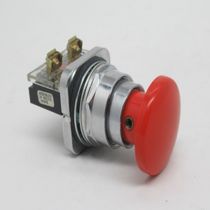 Botón pulsador tipo hongo rojo Plc 52pb9d2j 1NC resistente al desgaste, directo de fábrica - Product Image 1