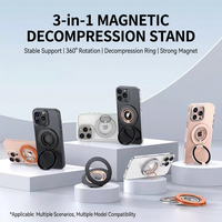 Support magnétique double anneau à double aimant avec béquille