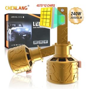 Chenlang заводская цена супер яркий 240 Вт 30000lm шесть медных трубок IP68 Canbus автомобильные светодиодные фары H7 H4 H11 9005 9006 9012 H1 LED - Product Image 1