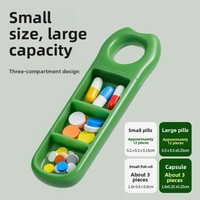 Organisateur de pilules portable et compact pour tablettes, anti-lumière, pour une journée entière, avec compartiments séparateurs, format voyage, simple/double