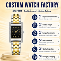 Ensemble de montres-bracelets en strass personnalisées pour femmes, montres de luxe, Relojes De Lujo, montres pour femmes avec votre logo
