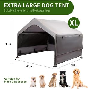 Extra Large Dog House Outside Dog Tent Outdoor Big Dog Shade Shelter Doghouse <b>Canopy</b> with Three-Sided Breathable Mesh Windows - Product Image 5
