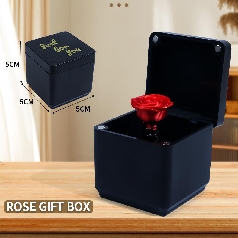 Coffret cadeau roses - noir (OPP anglais)