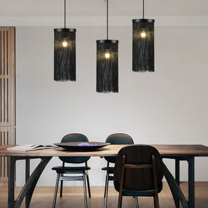 Lampu Gantung Mini Modern Industrial Hitam untuk Pulau Dapur Ruang Makan Kamar Tidur Samping Tempat Tidur - Product Image 4