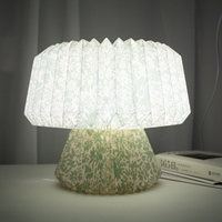 Lampe de table LED moderne en papier lampe pliante en gros alimentée par CA décoration intérieure pour Amazon éclairage de bureau lampes de chambre à coucher