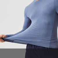 Roregal Vente en gros MOQ 1 pièce T-shirt de sport décontracté pour homme de haute qualité à séchage rapide avec logo personnalisé à manches longues