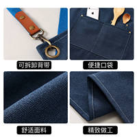 Tablier de travail personnalisé avec logo pour atelier/usine, résistant à l'usure, pour cuisine/usage domestique, repassage/teinture - Nouveau style 2026 en toile avec personnalisation