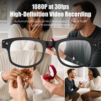 Lunettes Intelligentes G1 Max Multifonctionnelles avec Caméra 1080P, Stockage 4 Go, Enregistrement Anti-Tremblement, Wi-Fi et IA pour Prise de Vue Mains Libres