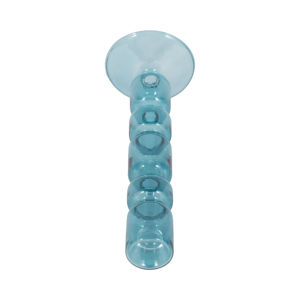 <b>Glass</b> Candle Holder For Taper And Pillar Candles Minimalist Centerpiece Table Dining Kitchen Coffee Decor - Product Image 5