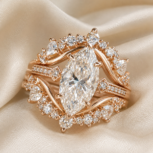 Set di Anelli con Corona Micro Pavé per Donne, Gioielli di Moda Stile Principessa - Product Image 3