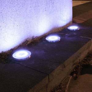 Outdoor Solar Path <b>Lights</b> Waterproof <b>LED</b> Flush Mount Garden Lawn Ground Lighting Automatic On At Night - Product Image 3