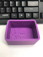 Meilleure Vente Moule à Savon en Silicone Fait Main Motif Arbre Joyeux MOQ 1000 PIÈCES Couleur Violette Disponible