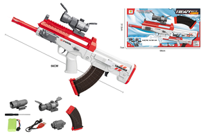Pistolet à eau électrique automatique 2024 avec viseur laser et câble, jeu de tir d'été pour enfants, pistolet à eau haute pression - Product Image 6