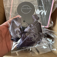 Nouvelle collection de chouchous en satin imprimé sur mesure, couleur unie, logo, accessoires pour cheveux, mode féminine, cravate