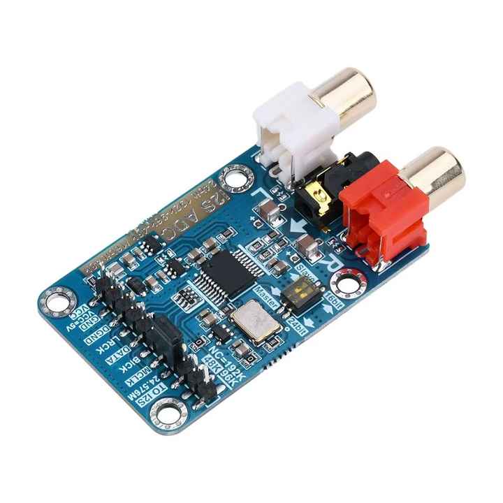 Module de carte de capture audio I2S ADC - DUOKON - Mode Matre-esclave - Décodeur Numérique sans