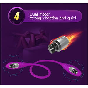 Vibrateur à double tête, stimulateur du clitoris, plug anal et stimulateur vaginal, jouets sexuels pour couples lesbiens - Product Image 5
