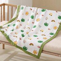 Couverture pour bébé en coton pur de qualité supérieure, tricotée, six couches, serviette de bain, tissu d'emmaillotage imprimé
